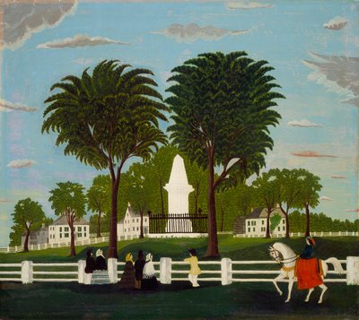 Lexington Battle Monument, ca. 1830 af American School