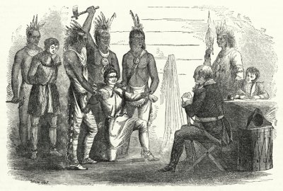 Løjtnant Boyd før oberst Butler, en hændelse af vild overbærenhed og civiliseret vindictiveness (gravering) af American School