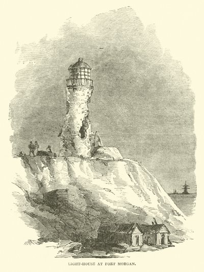 Fyrtårn i Fort Morgan, august 1864 af American School