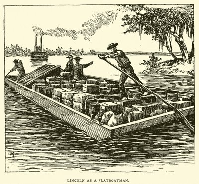 Lincoln som fladbådsmand af American School