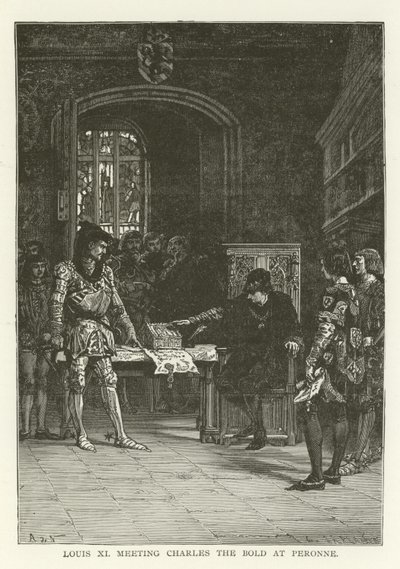 Ludvig XI møder Karl den Dristige i Peronne af American School