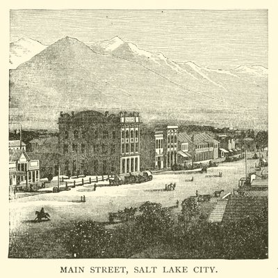 Main Street, Salt Lake City (gravering) af American School