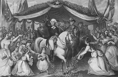 Generalmajor George B. McClellan, pub. 1861 (kobberstik) af American School