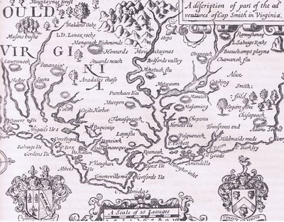Kort over Virginia, illustration fra Cassell