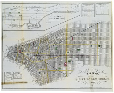 Map of the City of New York af American School