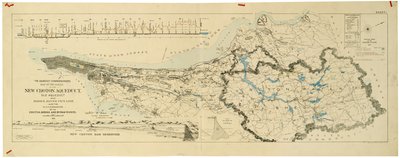 Map of the new Croton Aqueduct, old aqueduct and Bronx River pipeline also the watersheds of the Croton, Bronx af American School