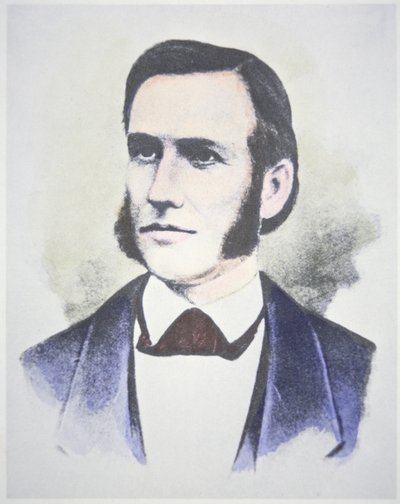 Marcus Whitman (1802-47) (farve litho) (se også 268169) af American School