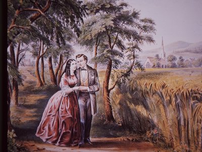 Frieri, begyndelsen af det 19. århundrede (farvelitografi) af American School
