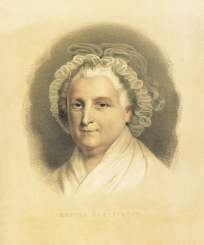 Martha Washington, pub. 1857 af American School