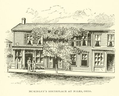McKinleys fødested i Niles, Ohio af American School