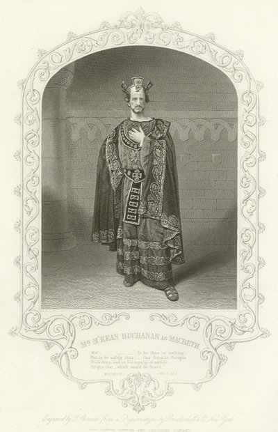 Mr MKean Buchanan som Macbeth, Act III, scene i af American School