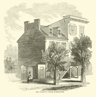 Mrs Surratts House, Washington, april 1865 af American School