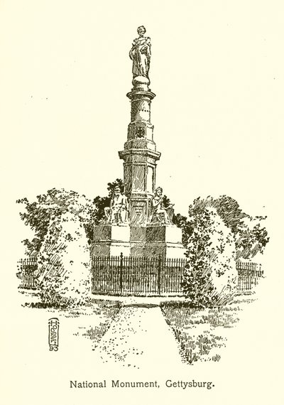 Nationalmonument, Gettysburg af American School