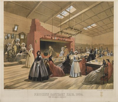 New England Kitchen, Brooklyn Sanitary Fair, 1864 af American School