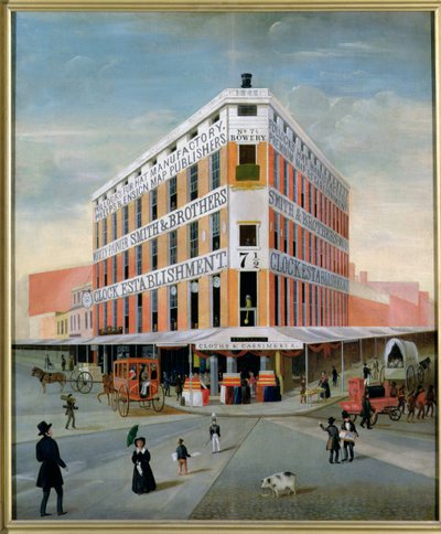 No.7 12 Bowery, NYC, ca. 1837-39 af American School