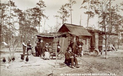 Old Squatter House nær Ocala, Florida, ca. 1880