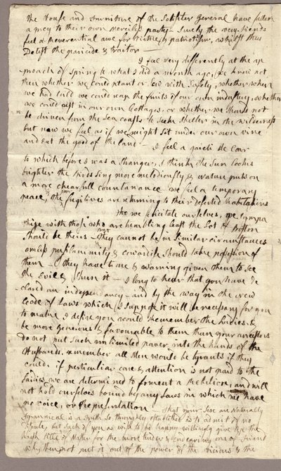 Side 2, Brev fra Abigail Adams til John Adams, 31. marts - 5. april 1776 af American School