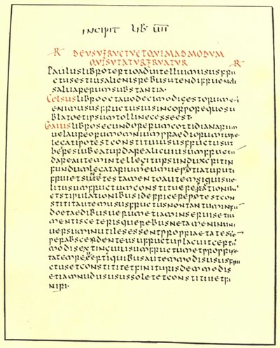 Side fra Pandects of Justinian af American School