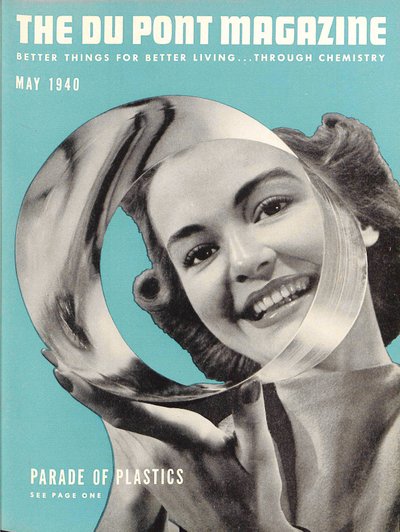 Parade of Plastics, forsiden af DuPont Magazine, maj 1940 af American School