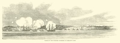 Passage af Vicksburg Batteries af Farraguts flåde, juni 1862 af American School