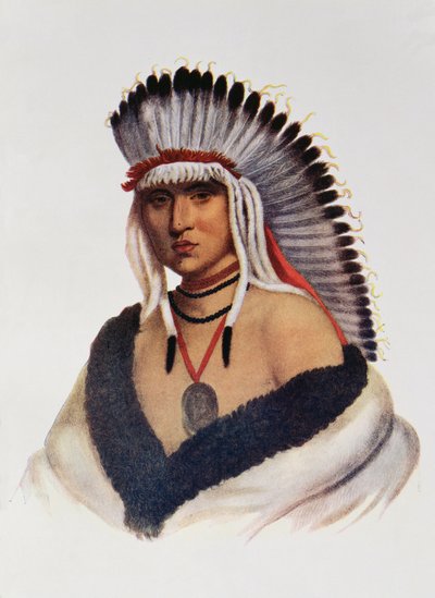 Petalesharro, en Pawnee Brave, illustration fra 