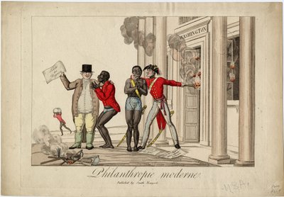 Moderne filantropi, ca. 1813 af American School