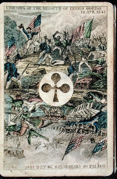 Spillekort: Ace of Clubs (farve litho) af American School