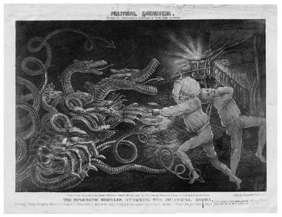 Politisk Quixotisme, ca. 1833 af American School