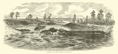 Portørers flåde passerer dæmningen ved Alexandria, maj 1864 af American School