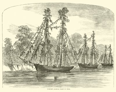 Porters mørtelflåde i Trim, juni 1862 af American School