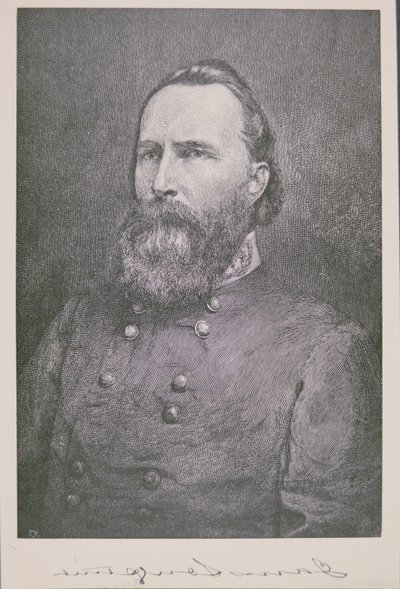 Portræt af general James Longstreet (1821-1904) (litho) af American School