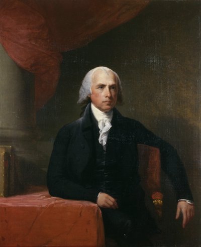 Portræt af James Madison af American School