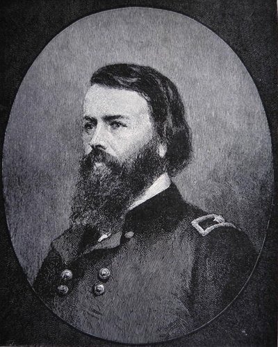 Portræt af generalmajor John Pope (litho) af American School