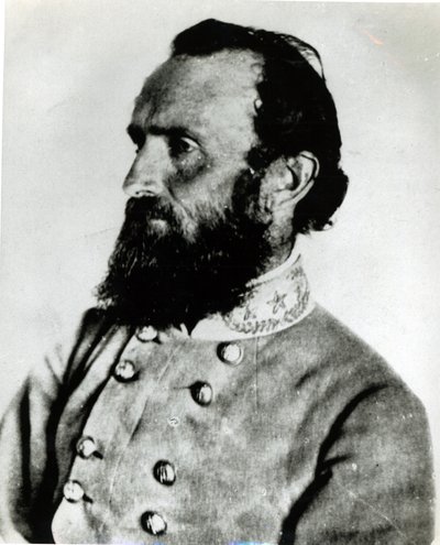 Portræt af Thomas J. Stonewall Jackson af American School