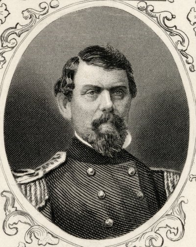 Portræt af William Joseph Hardee (1815-73) af American School
