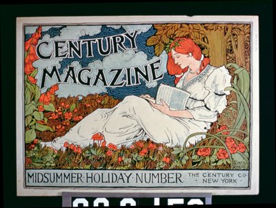 Plakatannoncering Century Magazine, Midsummer Holiday Number, New York af American School