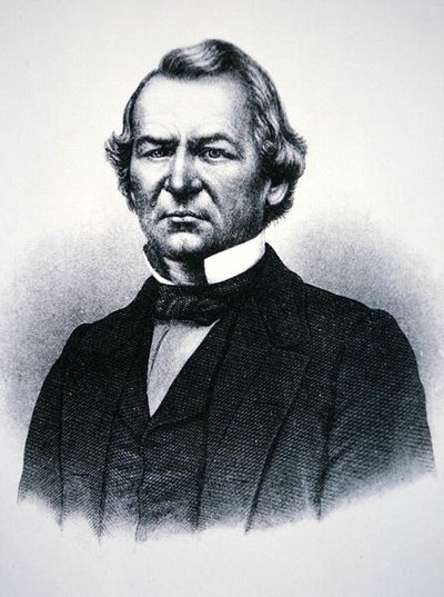 Præsident Andrew Johnson (1808-75) (gravering) af American School