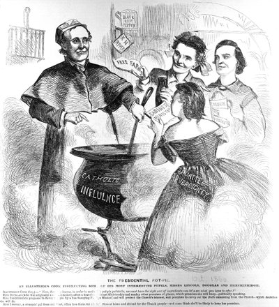 Presidential Pot Pie, fra Frank Leslies Budget of Fun, 1. oktober, 1860 af American School