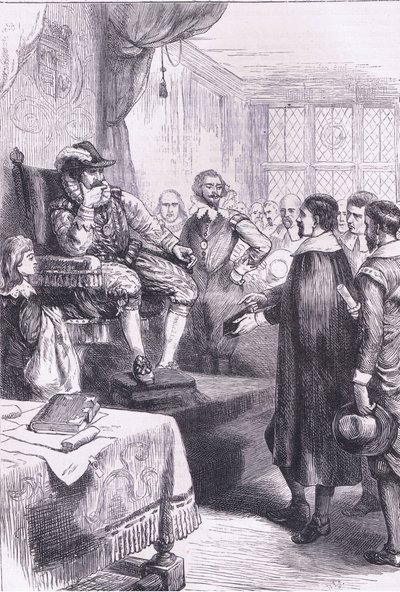 Puritaner før James I, illustration fra Cassell