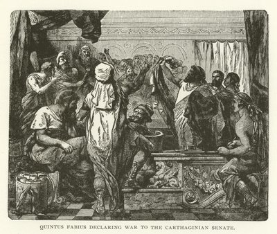 Quintus Fabius erklærer krig til det karthagiske senat af American School