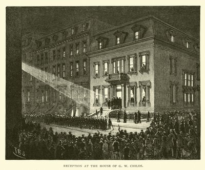 Reception i House of G W Childs af American School