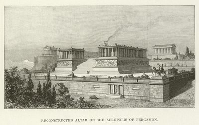 Rekonstrueret alter på Akropolis i Pergamon af American School