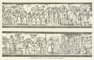 Repræsentation af en Belejring; fra Nimrud af American School