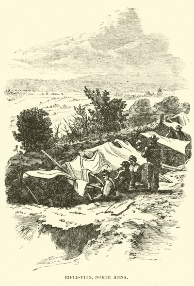 Rifle-pits, North Anna, maj 1864 af American School