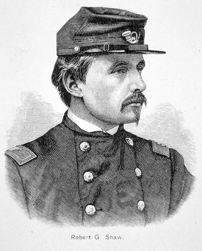 Robert Gould Shaw (1837-63) (gravering) af American School