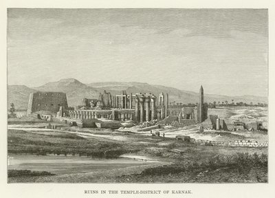 Ruiner i tempeldistriktet Karnak af American School