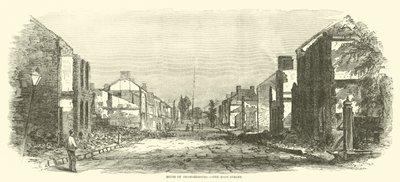 Ruinerne af Chambersburg, Main Street, september 1864 af American School
