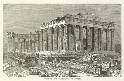 Ruinerne af Parthenon i Athen af American School