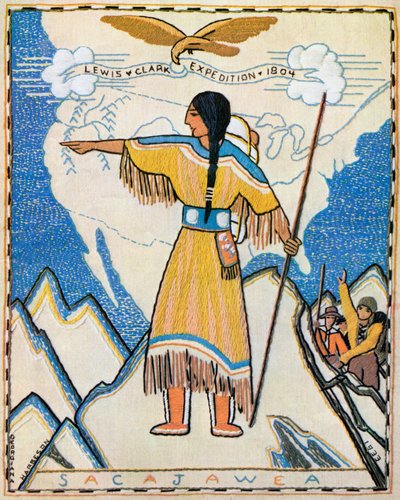 Sacajawea på Lewis og Clark-ekspeditionen af American School