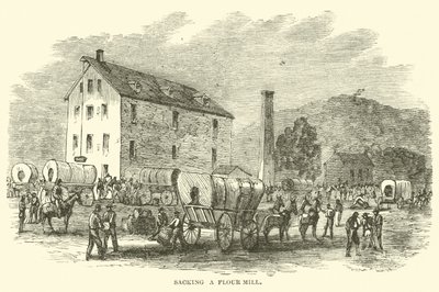 Plyngning af en melmølle, juli 1864 af American School